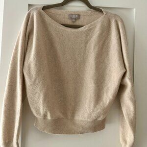 J Crew cashmere Boatneck light camel sweater - S
